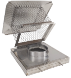 4x8x13 in. Deluxe Terra-Cotta Mount Hinged Chimney Cap