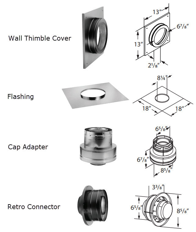 DuraVent Direct Vent Pro Masonry Chimney Conversion Kit Rockford Chimney