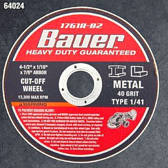 Bauer 7 Amp 4-1/2 in. Slide Switch Angle Grinder