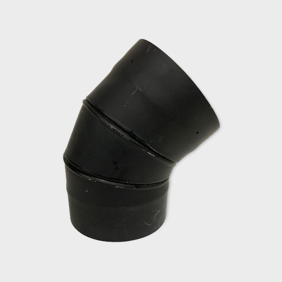 6 in. x 45 Deg, Adjustable Single Wall Elbow - Clearance