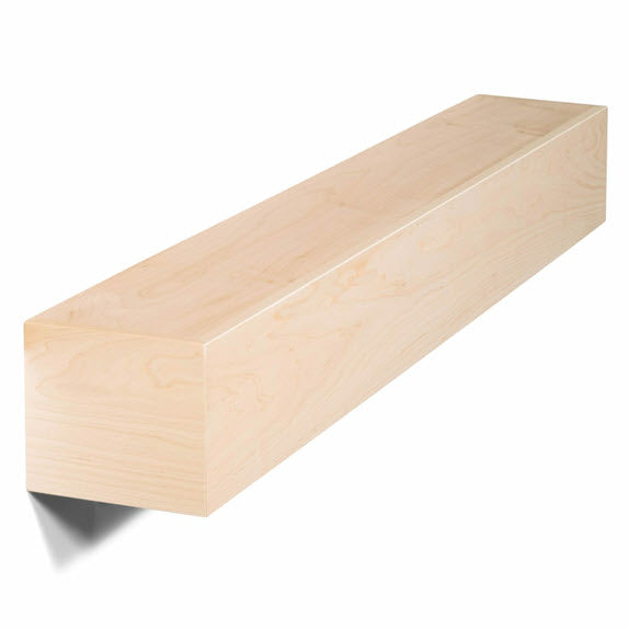 Maple Box Mantel - Real Wood Mantel