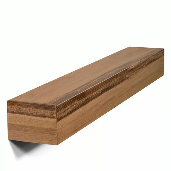 Poplar Box Mantel - Real Wood Mantel