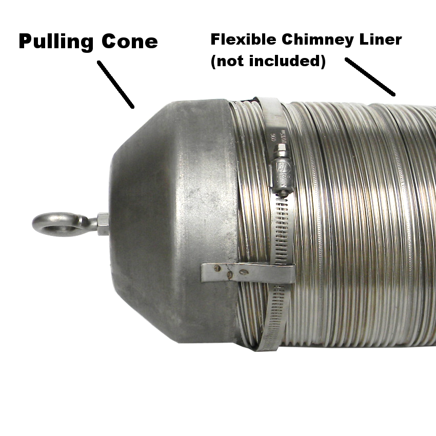 Chimney Liner Pulling Cone - Rental