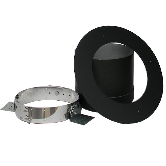 Rock-Vent Insulated Chimney Pipe Pitched Ceiling Kit - Rockford Chimney