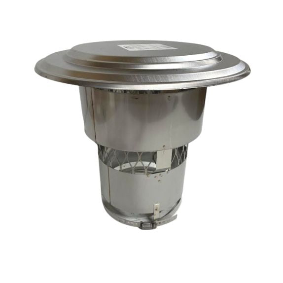 6 in. Round Chimney Rain Cap, Top Plate Mount