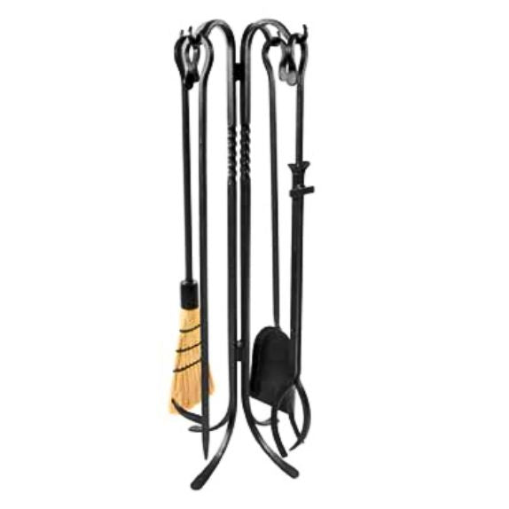 Shepherd’s Hook III 5 Piece Fireplace Tools Fireplace Tool Set