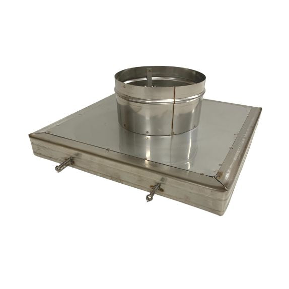 4x8x8 in. Terra-Cotta Top Plate