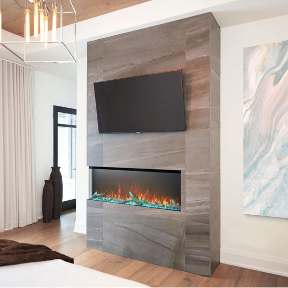 Trivista Series 3-sided Linear Electric Fireplace