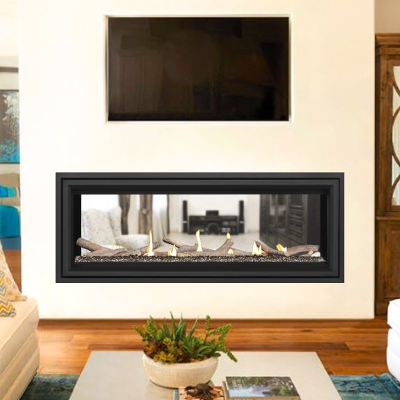 Napoleon Vector 50 Linear Direct Vent Gas Fireplace See Through