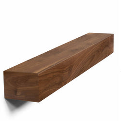 Walnut Box Mantel - Real Wood Mantel